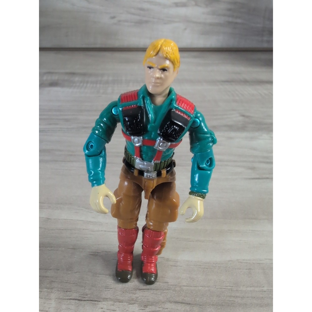 Vintage 1989 Hasbro GI Joe Downtown v1 3.75" Action Figure Cobra ARAH Incomplete
